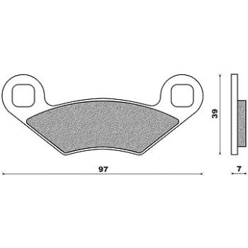 Newfren brzdové doštičky (zmes OFF ROAD ATV SINTERED) (2 ks) M502 – 677 (M502-677)