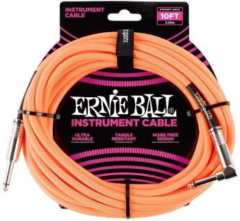 Ernie Ball P06079-EB Oranžová 3 m Rovný - Zalomený