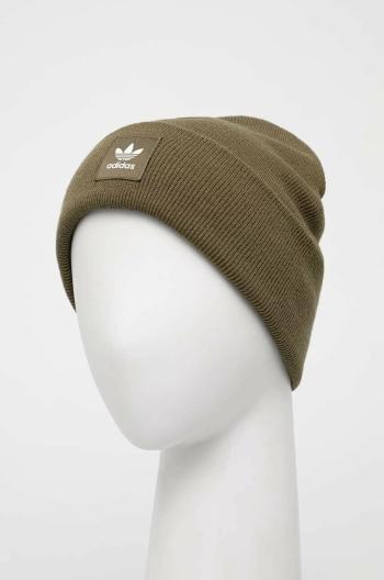 Čiapka adidas Originals zelená farba