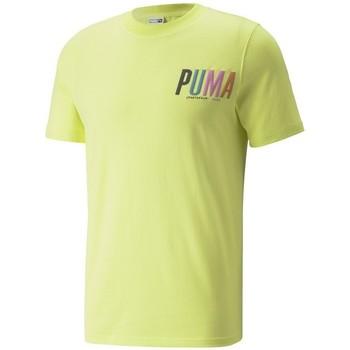 Puma  Tričká s krátkym rukávom Swxp Graphic  Žltá
