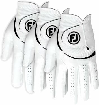 Footjoy Weathersof Golf (3 Pack) White/Black M/L Pánske rukavice