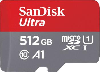 SanDisk Ultra® pamäťová karta micro SDXC 512 GB Class 10, UHS-I výkonnostný štandard A1, vr. softwaru Android, vr. SD ad