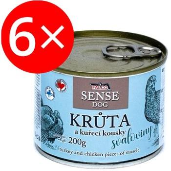 Falco Sense Dog morka a kura 200 g 6 ks (8594725086149)