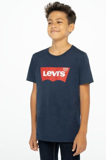 Detské tričko Levi's tmavomodrá farba, s potlačou
