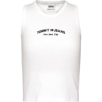 Tommy Jeans  Tričká s krátkym rukávom CAMISETA BLANCA MUJER   DW0DW13822  Biela