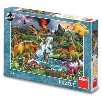 Boj dinosaurov 100 XL puzzle (8590878343535)