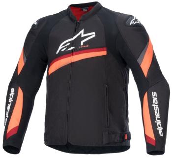 Alpinestars T-GP Plus V4 Jacket Black/Red/Fluo XL Textilná bunda