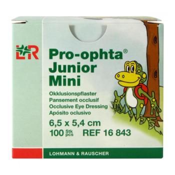 PRO-OPHTA Junior mini očné krytie 6,5 x 5,4 cm 1 x 100 ks