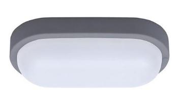 Solight Šedé LED stropné/nástenné oválne svietidlo 13W I54 WO744-G