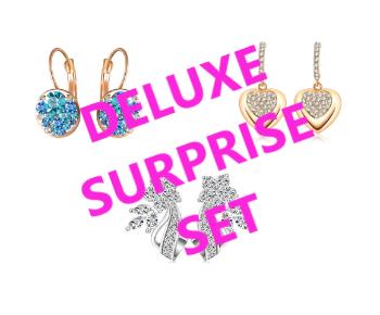 Deluxe Surprise: Set 3 náušníc Zirconia Luxury