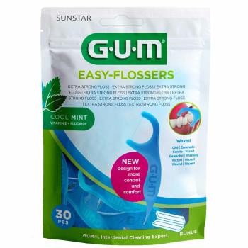 Gum Easy Flossers + cestovné púzdro 30 ks