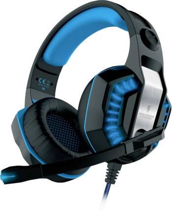 Berserker Gaming FREYER herný headset 2x 3,5 mm jack (mic./slu.), s USB káblový cez uši čierna, modrá stereo