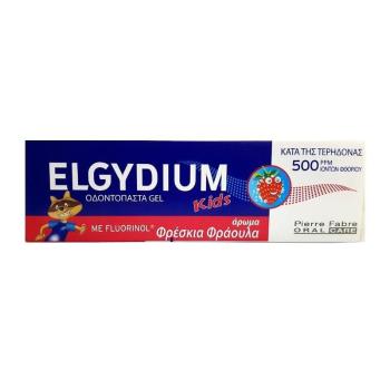 Elgydium Kids gélová zubná pasta s fluorinolom pre deti s príchuťou banánu 50 ml