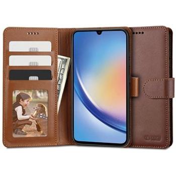 Tech-Protect Wallet knižkové puzdro na Samsung Galaxy A34 5G, hnedé (TEC931325)