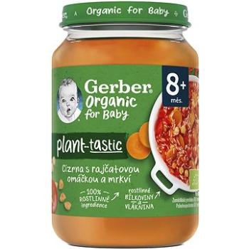 GERBER Organic 100 % rastlinný príkrm cícer s paradajkovou omáčkou a mrkvou 190 g (7613287938879)