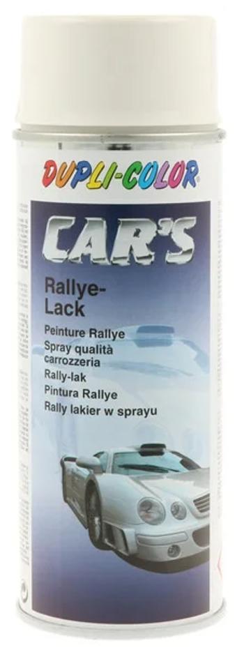 CAR´S RALLY PAINT - Nitro-kombinačná farba v spreji na auto biela lesklá 0,4 L