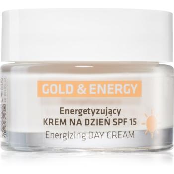 FlosLek Laboratorium Anti-Aging Gold & Energy energizujúci denný krém SPF 15 50 ml