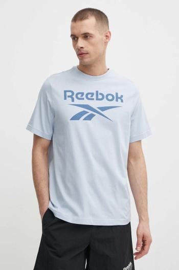 Bavlnené tričko Reebok Identity pánske, s potlačou, 100076430