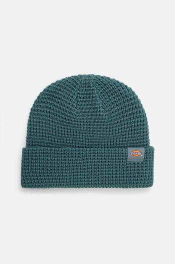 Čiapka Dickies Woodworth Waffle Beanie zelená farba, DK0A4XFD