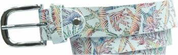 Alberto Gürtel Printed Leather Belt Multicolor 85