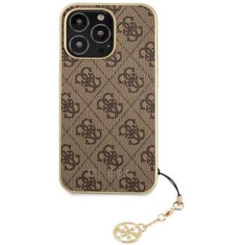 Guess 4G Charms Zadný Kryt na Apple iPhone 13 Pro Brown (8596311161841)