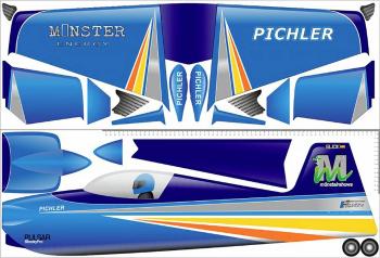 Pichler Slick 360 modrá RC model motorového lietadla ARF 840 mm