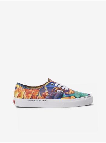 Žlto-modré pánske vzorované tenisky VANS Authentic