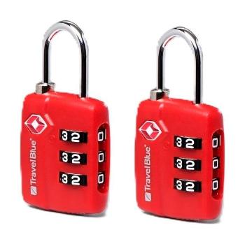 Travel Blue 2x TSA Lock Red