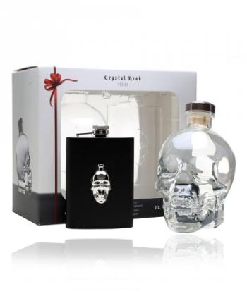 Crystal Head Hipflask Vodka + ploskačka 0,7l (40%)