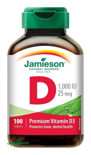Jamieson Vitamín D3 1000 IU 100 tbl