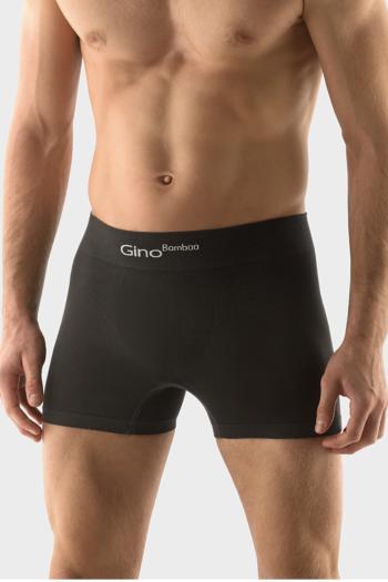 Pánske bambusové boxerky Gina 54004P - GINMxC/čierna / M/L GIN6C007