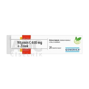 GENERICA Vitamin C 600 mg + Zinok