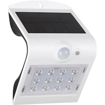 LEDkové solárne svietidlo so senzorom pohybu 2W/4000K/220Lm/IP65/Li-on 3,7V/1200mAh, biela (PAPILLON2W)