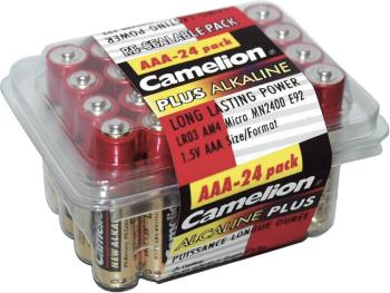 Camelion Plus LR03 mikrotužková batérie typu AAA  alkalicko-mangánová 1250 mAh 1.5 V 24 ks