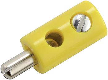 Kahlert Licht  mini banánový konektor zástrčka, rovná Ø pin: 2.6 mm oranžová 1 ks