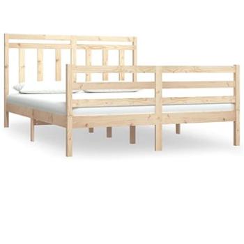 Rám postele masívne drevo 150 × 200 cm King Size, 3105320