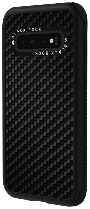 Black Rock Robust Real Carbon zadný kryt na mobil Samsung Galaxy S10+ čierna