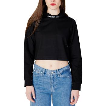 Calvin Klein Jeans  RIB MIX SLEEVES MILA J20J220787  Tričká s dlhým rukávom Čierna