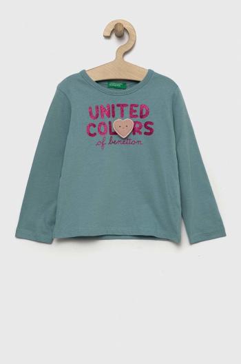 Detská bavlnená košeľa s dlhým rukávom United Colors of Benetton