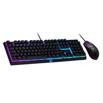 Cooler Master MS110, herní set klávesnice a myši, RGB LED, US layout, černá