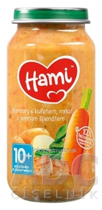 Hami príkrm Zemiaky s kuraťom, mrkvou a jemným špenátom (od ukonč. 10. mesiaca) 1x250 g