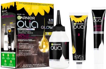 Garnier Olia Glow permanentná farba na vlasy 5.12, dúhová hnedá