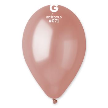 Gemar Balón metalický - ružovo-zlatý 28 cm