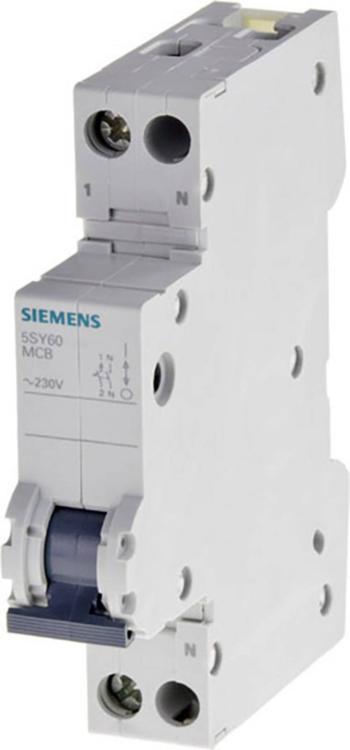 Siemens 5SL6016-6  elektrický istič  B/6 kA   1-pólový 16 A  230 V