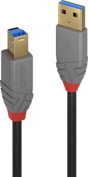 LINDY #####USB-Kabel #####USB 3.2 Gen1 (USB 3.0 / USB 3.1 Gen1) #####USB-A Stecker, #####USB-B Stecker 50.00 cm čierna