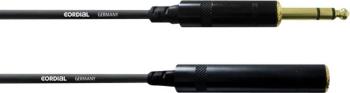 Cordial CFM 3 VK audio predlžovací kábel [1x jack zástrčka 6,35 mm - 1x jack zásuvka 6,35 mm] 3.00 m čierna