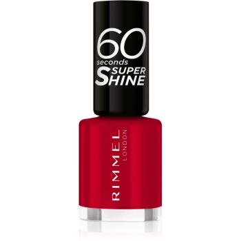 Rimmel 60 Seconds Super Shine lak na nechty odtieň 313 Feisty Red 8 ml