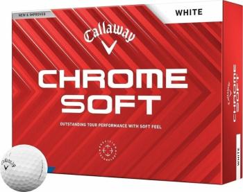 Callaway Chrome Soft 2024 White Basic Golfové lopty