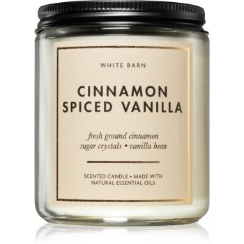 Bath & Body Works Cinnamon Spiced Vanilla vonná sviečka 198 g