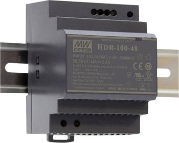 Mean Well HDR-100-24 sieťový zdroj na montážnu lištu (DIN lištu)  24 V/DC 3.83 A 92 W 1 x